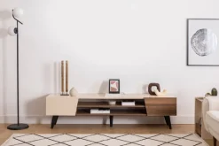 Arabic House Tv-meubel Clark Beige/Walnoot 180cm