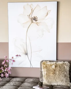 Urban Cotton Wandkleed White Flowers Medium 110x145cm Online