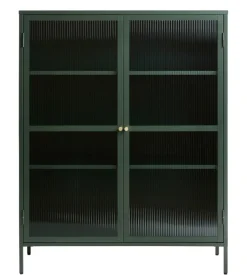 Giga Living Vitrinekast Bronco H140 cm - Groen Best