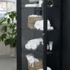 Giga Living Vitrinekast Carmel Zwart H160 cm - Online