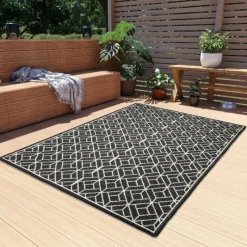 Giga Living Vloerkleed Patio Zwart 135x230cm -