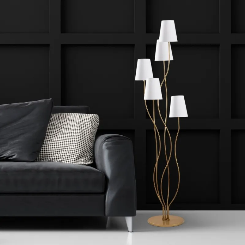 Arabic House Vloerlamp Bonibon /Goud Wit Discount