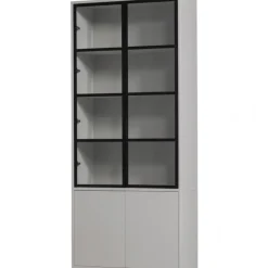 vtwonen Vitrinekast Basic 4-Drs Grenen Mist Sale