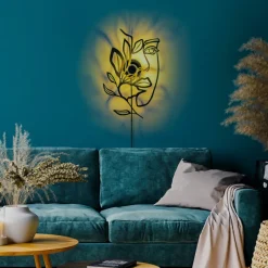 Arabic House Wandlamp Flower Faced Zwart