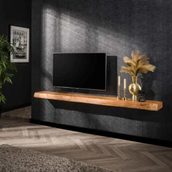 GM Wandplank Tree Acaciahout Naturel 200cm - Giga Meubel