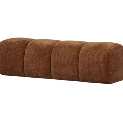 Woood Bankje Mojo 164cm Roestbruin Ribstof Sale