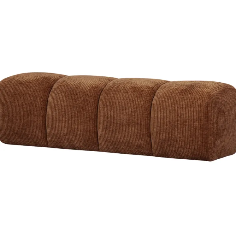 Woood Bankje Mojo 164cm Roestbruin Ribstof Sale