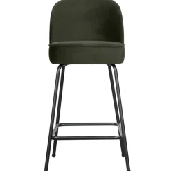 Woood Barstoel Vogue 65cm Fluweel Dark Green