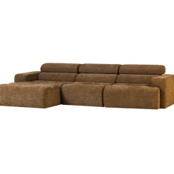 Woood Chaise Longue Bank Novi Links Karamel Melange