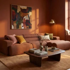 Woood Chaise Longue Bank Novi Rechts Bouclé Terra Sale