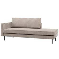Woood Daybed Rodeo Links Ribstof Donker Zand