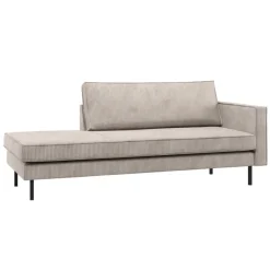 Woood Daybed Rodeo Rechts Ribstof Ecru Clearance