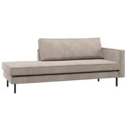 Woood Daybed Rodeo Rechts Ribstof Donker