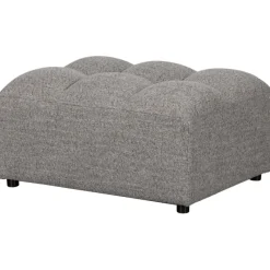 Woood Hocker Allure Geweven Stof Klei Melange Grijs Clearance