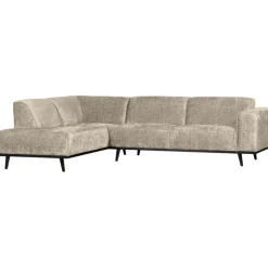 Woood Statement Links Structure Velvet Wheatfield Hoekbank Outlet