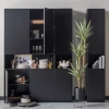 Woood Opbergkast Finca Zwart 110cm