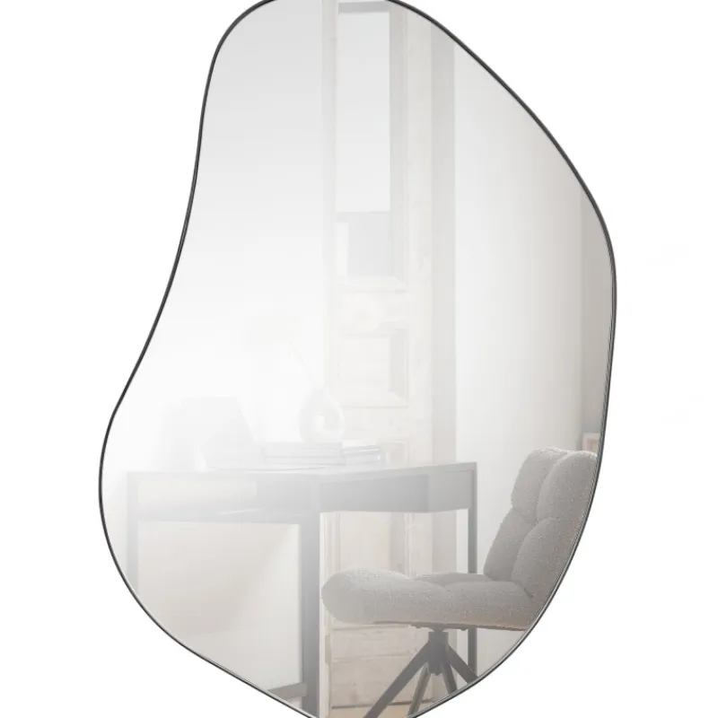 Woood Organische Spiegel Romee Metaal Zwart 100x70cm Hot