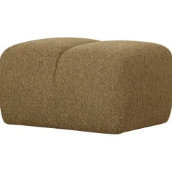 Woood Poef Mojo Geel/Bruin Bouclé Hot