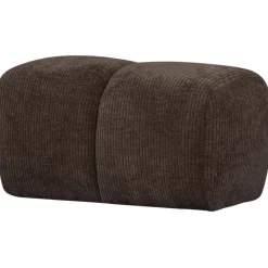 Woood Poef Mojo Bruin Ribstof Clearance