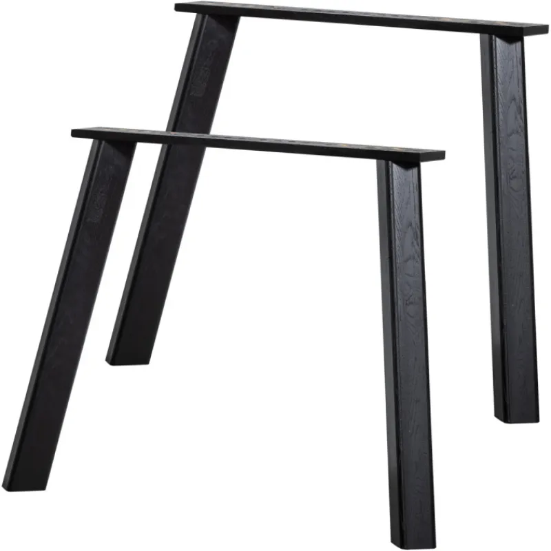Woood 4-standen Poot Haarlem Eiken Blacknight Set van 2 Zwart Sale