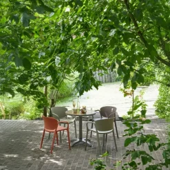 Woood Tuinstoel Bent Kunststof Paars/ Bruin