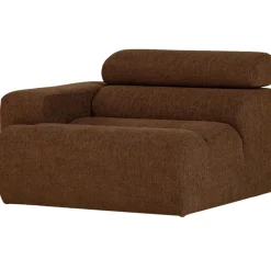 Woood 1-zits Element Novi Arm Links Bouclé bruin
