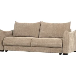 Woood 3-zits Slaapbank Jonne Chenille Naturel Clearance