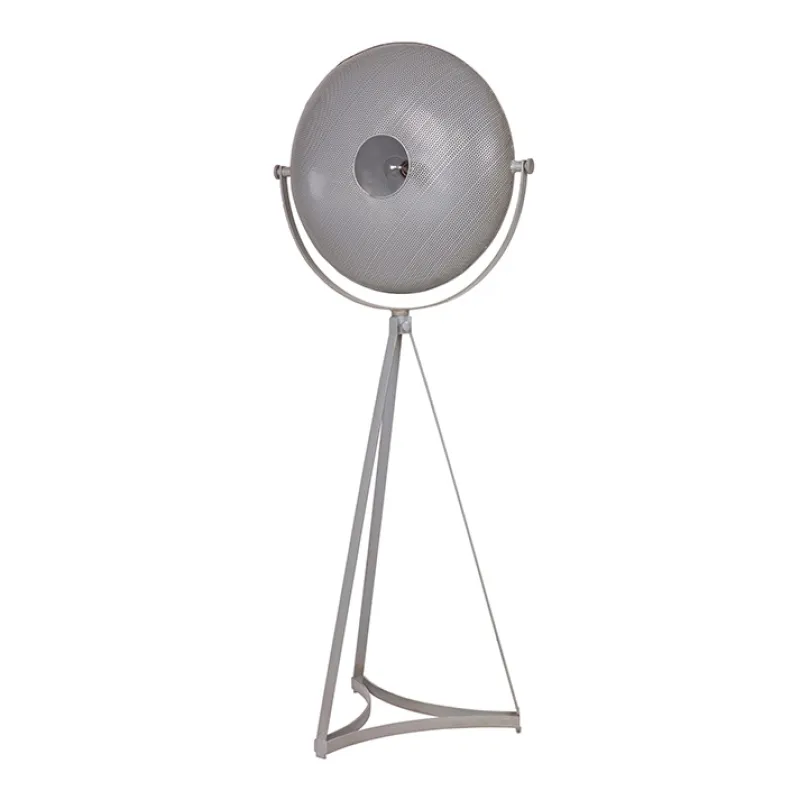 Woood Blown Vloerlamp Metaal Grijs
