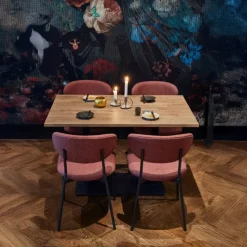 Woood Eettafel Tablo Recht Vl 120x80cm Cashmere Brown