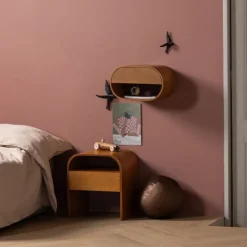 Woood Nachtkastje/bijzettafel Momo Hout Bruin Best