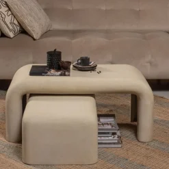 Woood Salontafel Stani Betonlook Set van 2
