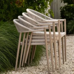 Woood Tuinstoel Yellow Touw/aluminium Lichtgrijs Online
