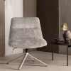 Woood Verstelbare Draaifauteuil Soren Wollig Grijs
