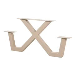 Woood X-vorm Tablo Tuin Poot Picknick Metaal Zand 1 Stuks