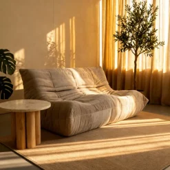 Giga Meubel 2-Zits Bank Bear - Taupe Clearance