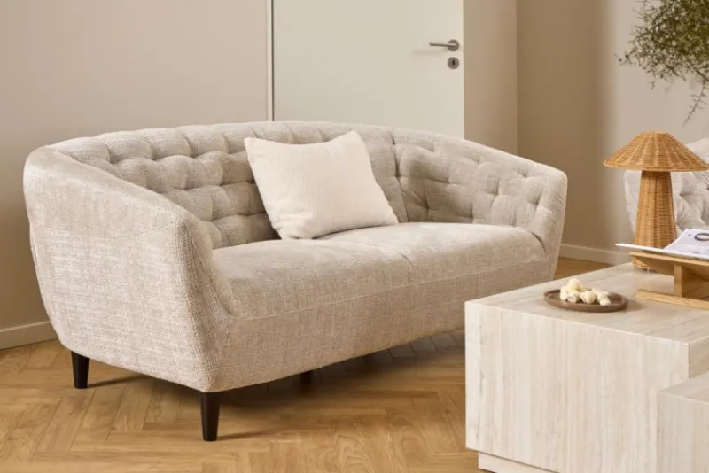 Giga Living 3-zits Bank Flora Juto 191cm - Beige Clearance