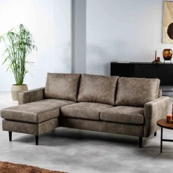 GM 3-Zits Bank Tiverton Savannah - Giga Meubel Taupe Clearance